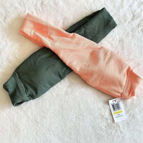 NWT Reef Women's Sliced Off Shoulder Top Swimsuit - Medium - Picture 2 of 9